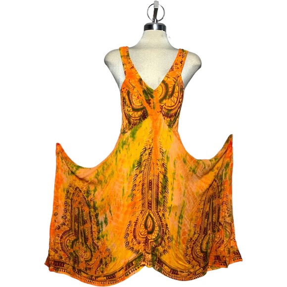 * NEW* NEW WOMAN DESIGN Yellow Spectacular Dye BlueColours Summer Dre’s Si… - Picture 10 of 15